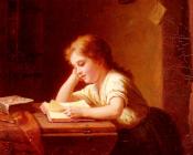 The Reading Girl - 约翰·乔治·迈耶·凡·布勒曼